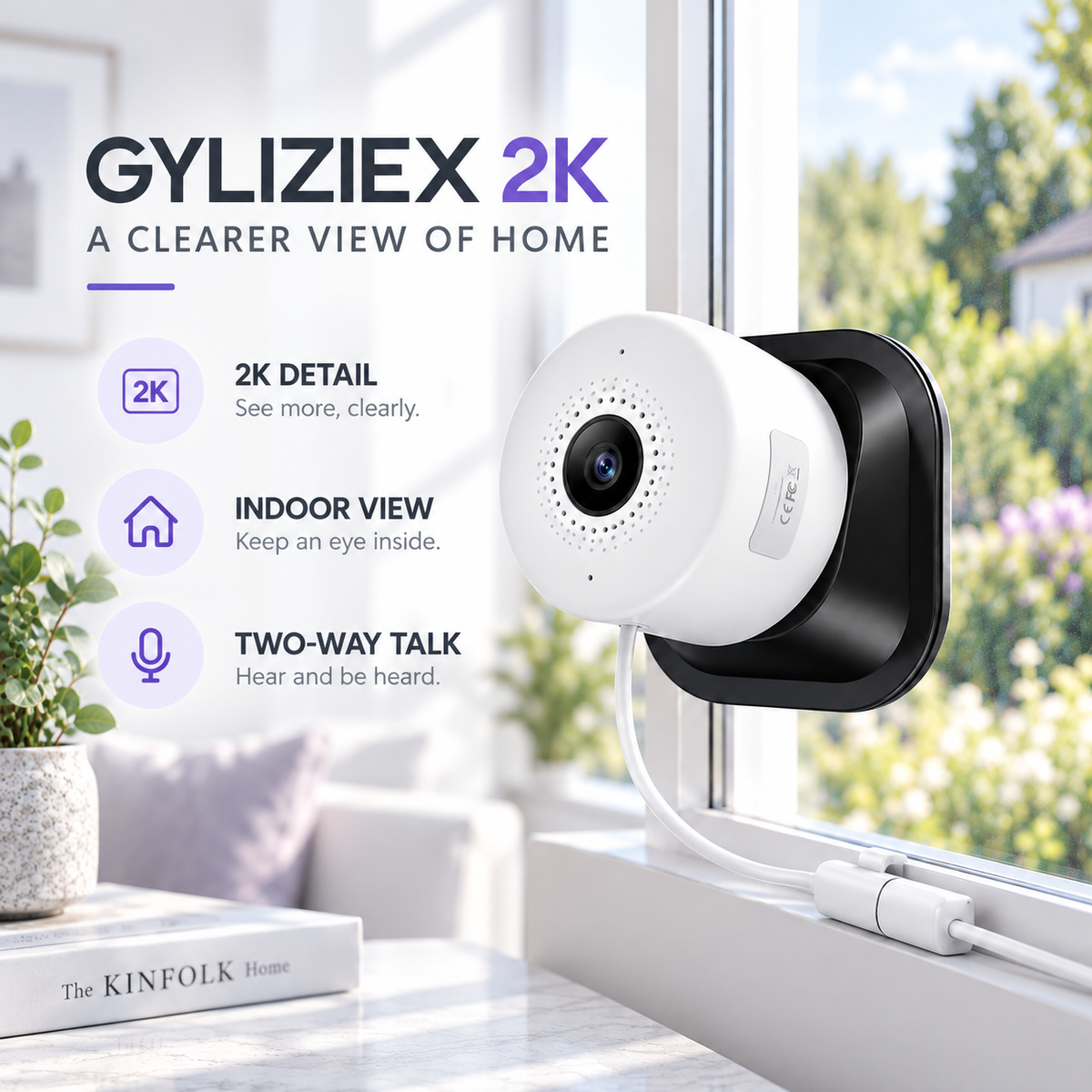Gyliziex 2K Indoor Camera — A Clearer View of Home