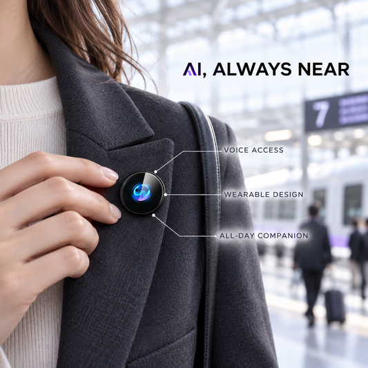 Saymi AI Smart Badge — A Personal Companion You Can Wear